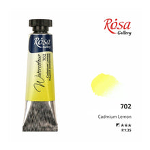 Load image into Gallery viewer, watercolour paint tubes 10ml, professional rosa gallery, clear &amp; vibrant colors cadmium lemon
