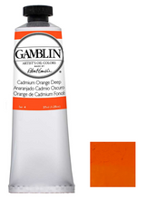 Load image into Gallery viewer, gamblin artist grade oil colors 37ml tubes cadmium orange deep #4
