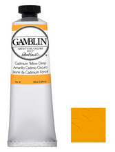 Load image into Gallery viewer, gamblin artist grade oil colors 37ml tubes cadmium yellow deep #4
