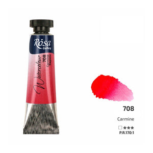 watercolour paint tubes 10ml, professional rosa gallery, clear & vibrant colors carmine