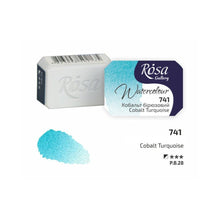 Load image into Gallery viewer, watercolor paint half pans, professional rosa gallery, clear &amp; vibrant colors
