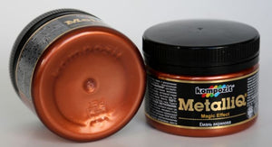 metalliq acrylic enamel, metallic colours 100g copper