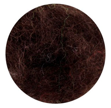 Load image into Gallery viewer, wool felting, roving, needle, natural fibers, rosa talent, 33 colours, 10 grams dark brown
