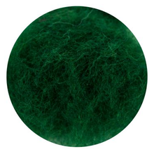 Load image into Gallery viewer, wool felting, roving, needle, natural fibers, rosa talent, 33 colours, 10 grams dark green
