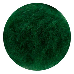 wool felting, roving, needle, natural fibers, rosa talent, 33 colours, 10 grams dark green