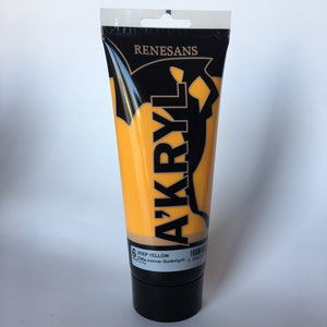 acrylic paint renesans a´kryl 200 ml yellow deep