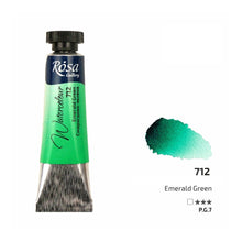 Load image into Gallery viewer, watercolour paint tubes 10ml, professional rosa gallery, clear &amp; vibrant colors emerald green
