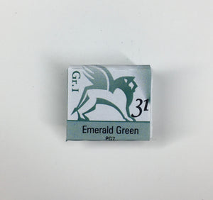 renesans watercolours aquarelle half pan 1,5 ml emerald green