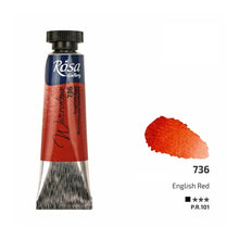 Load image into Gallery viewer, watercolour paint tubes 10ml, professional rosa gallery, clear &amp; vibrant colors english red
