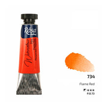 Load image into Gallery viewer, watercolour paint tubes 10ml, professional rosa gallery, clear &amp; vibrant colors flame red
