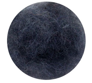 wool felting, roving, needle, natural fibers, rosa talent, 33 colours, 10 grams gray