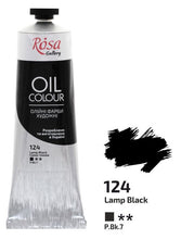 Load image into Gallery viewer, oil paint 100 ml tubes rosa gallery, professional artist colors, several colors lamp black
