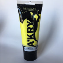 Load image into Gallery viewer, acrylic paint renesans a´kryl 200 ml lemon yellow (primary)

