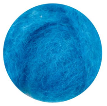 Load image into Gallery viewer, wool felting, roving, needle, natural fibers, rosa talent, 33 colours, 10 grams light blue
