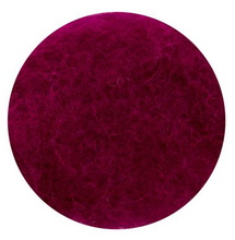 Load image into Gallery viewer, wool felting, roving, needle, natural fibers, rosa talent, 33 colours, 10 grams magenta
