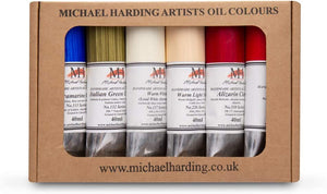 michael harding handmade oil paint sets modern master set 6 x 40 ml