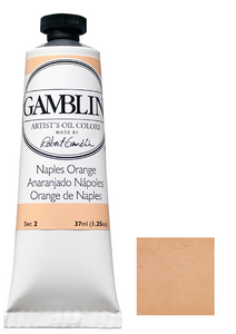 Gamblin Artist Grade Oil Color, 37ml, Naples Orange 