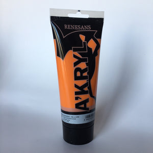 acrylic paint renesans a´kryl 200 ml orange yellow