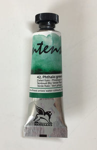 renesans intense-water watercolours tube 15 ml phthalo green