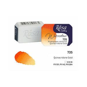 watercolor paint half pans, professional rosa gallery, clear & vibrant colors