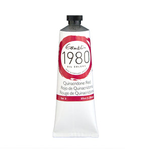 gamblin 1980 oil colors 37ml tubes quinacridone red #3