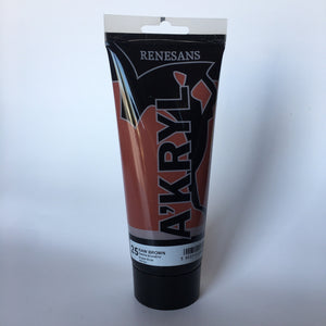 acrylic paint renesans a´kryl 200 ml raw brown