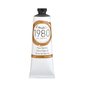 gamblin 1980 oil colors 37ml tubes raw sienna #1