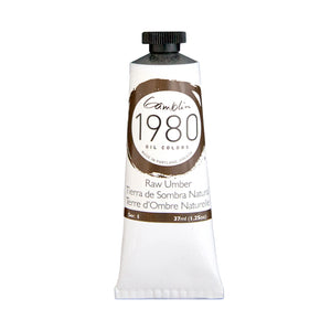 gamblin 1980 oil colors 37ml tubes raw umber #1