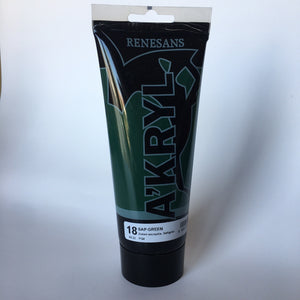 acrylic paint renesans a´kryl 200 ml sap green