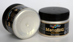 metalliq acrylic enamel, metallic colours 100g silver