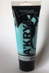 acrylic paint renesans a´kryl 200 ml turquoise blue