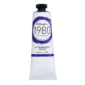 gamblin 1980 oil colors 37ml tubes ultramarine violet #2