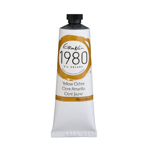 gamblin 1980 oil colors 37ml tubes yellow ochre #1