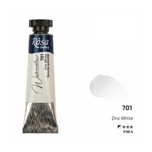 Load image into Gallery viewer, watercolour paint tubes 10ml, professional rosa gallery, clear &amp; vibrant colors zinc white
